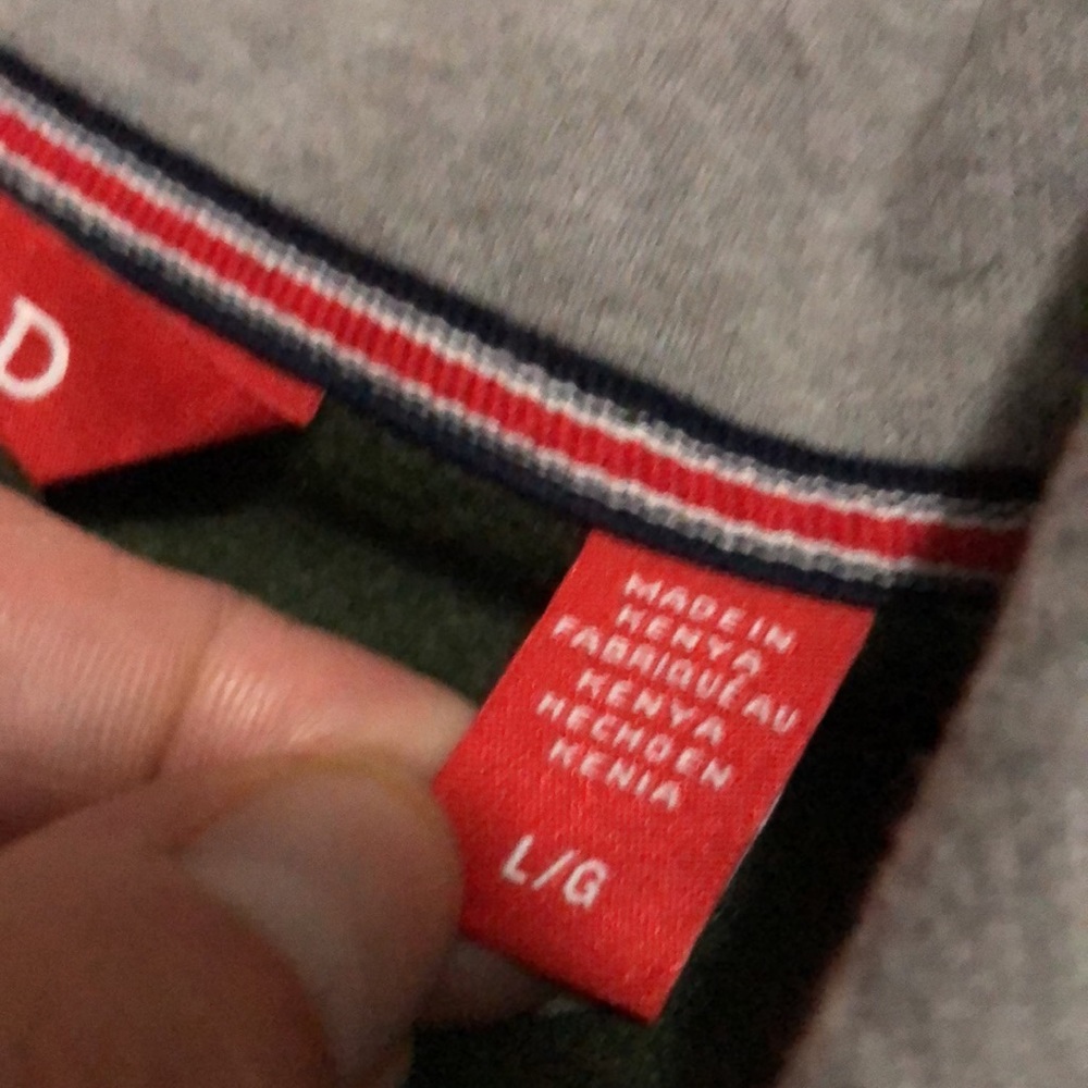 EUC Mens Izod 1/4 Zip Sweatshirt-Sz L-Forest Green-Cotton Blend - Picture 6 of 14